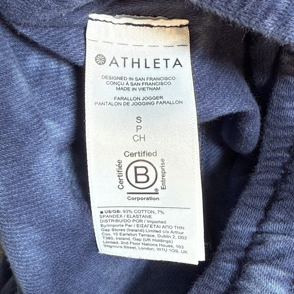 Athleta Farallon Jogger Women S Tie Dye Cotton Blue Pattern 988048-01 - Picture 4 of 14